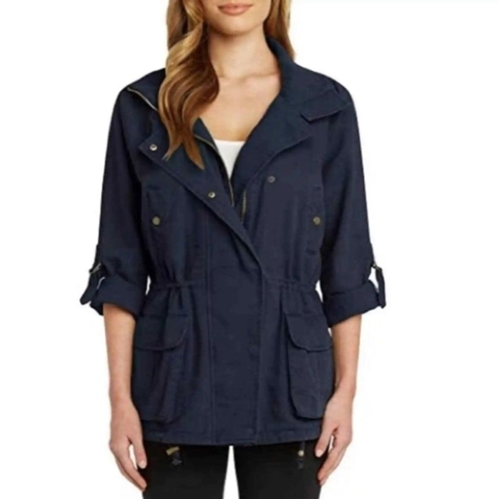 ⭐️Women’s Matty M Navy Army Style Jacket size L‎